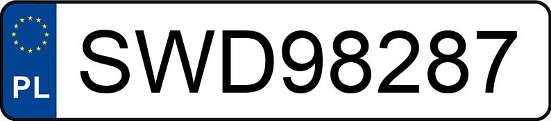 Numer rejestracyjny SWD 98287 posiada BMW X4 Diesel MR`22 E6d G02 xDrive20d - SWD98287