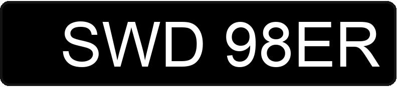 Numer rejestracyjny SWD 98ER posiada MAZDA 323 1.6 Kat. MR`89 GLX - SWD98ER