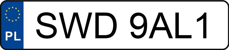 Numer rejestracyjny SWD 9AL1 posiada RENAULT Megane 1.6 MR`99 Fidji - SWD9AL1