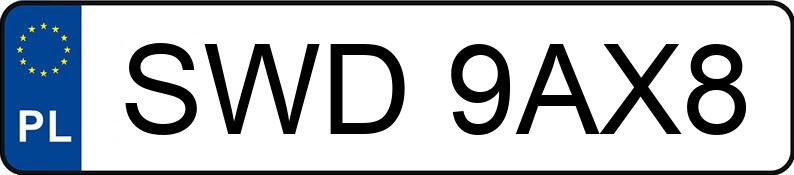 Numer rejestracyjny SWD 9AX8 posiada BMW 318 Diesel Kat. MR`01 E3 E46 318 Diesel Kat. MR`01 E3 E46 - SWD9AX8