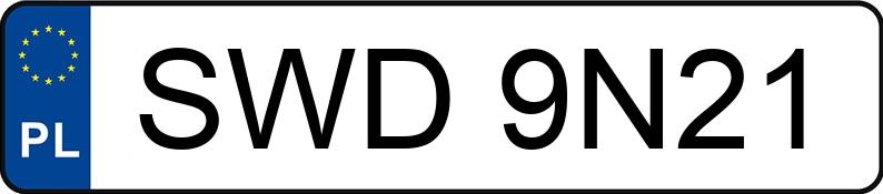 Numer rejestracyjny SWD 9N21 posiada DAIMLER-BENZ  - SWD9N21