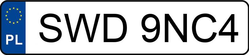 Numer rejestracyjny SWD 9NC4 posiada AUDI A3 - SWD9NC4