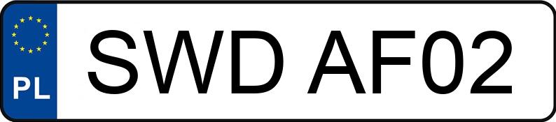 Numer rejestracyjny SWD AF02 posiada BMW 320D - SWDAF02