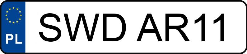 Numer rejestracyjny SWD AR11 posiada FSO Polonez Truck MR`93 2.3t 1.6 GLI DC - SWDAR11