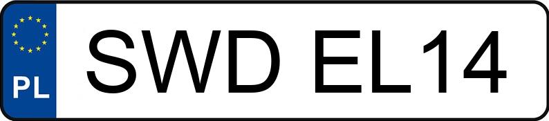 Numer rejestracyjny SWD EL14 posiada VOLKSWAGEN PASSAT - SWDEL14