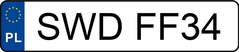 Le numéro d’enregistrement SWD FF34 a VOLKSWAGEN Polo V 1.4 MR`09 E5 Highline DSG7 - SWDFF34