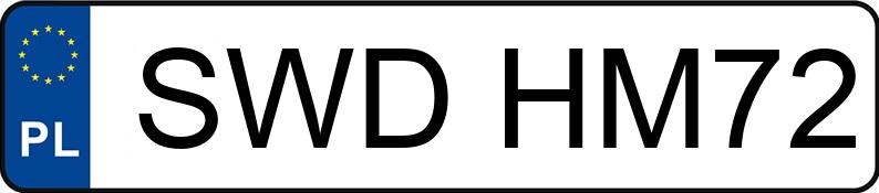 Numer rejestracyjny SWD HM72 posiada JDM ABACA - SWDHM72
