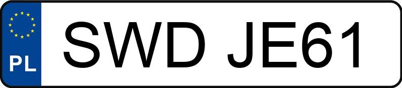 Numer rejestracyjny SWD JE61 posiada YAMAHA Sport.-turyst. do 600 ccm - SWDJE61