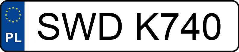 Numer rejestracyjny SWD K740 posiada FSO Polonez Truck MR`93 2.3t 1.6 GLI DC - SWDK740