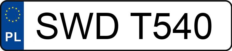Numer rejestracyjny SWD T540 posiada STAR 28 9.3t 28 9.3t - SWDT540