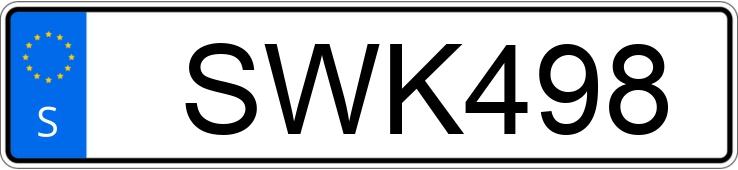 Numer rejestracyjny SWK498 posiada Yamaha YZF-R1 Numer rejestracyjny SWK498 posiada Yamaha YZF-R1