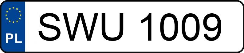 Numer rejestracyjny SWU 1009 posiada SKODA  - SWU1009