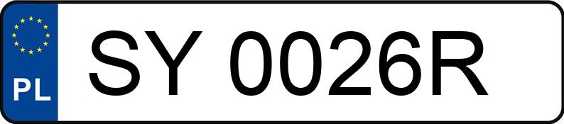 Numer rejestracyjny SY 0026R posiada RENAULT MEGANE SCENIC - SY0026R Numer rejestracyjny SY 0026R posiada RENAULT MEGANE SCENIC - SY0026R