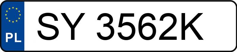 Numer rejestracyjny SY 3562K posiada BMW 320 CD - SY3562K