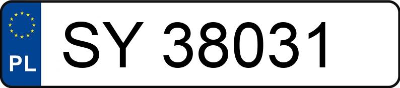 Numer rejestracyjny SY 38031 posiada FORD Fusion 1.4i MR`02 E3 FX - SY38031