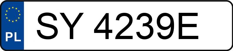 Numer rejestracyjny SY 4239E posiada OPEL ASTRA - SY4239E