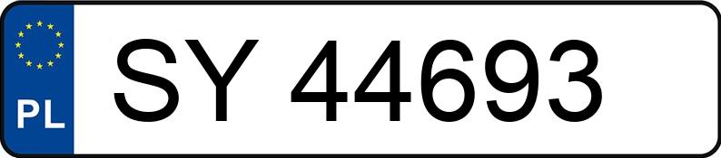 Numer rejestracyjny SY 44693 posiada SKODA FELICIA 1,3 LXI - SY44693