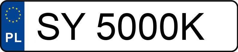 Numer rejestracyjny SY 5000K posiada MERCEDES-BENZ S 500 MR`13 E5 222 Maybach - SY5000K