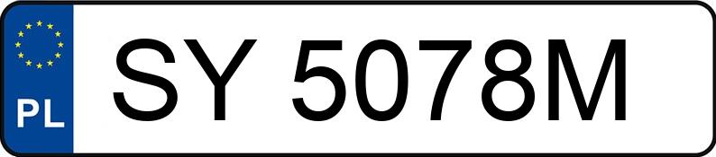 Numer rejestracyjny SY 5078M posiada AUDI A3 SPORTBACK - SY5078M