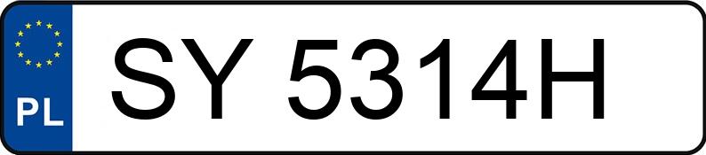 Numer rejestracyjny SY 5314H posiada OPEL VECTRA - SY5314H Numer rejestracyjny SY 5314H posiada OPEL VECTRA - SY5314H