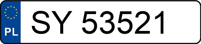 Numer rejestracyjny SY 53521 posiada RENAULT CLIO - SY53521