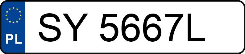 Numer rejestracyjny SY 5667L posiada SUZUKI BALENO - SY5667L