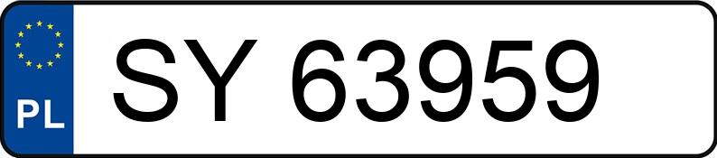 Numer rejestracyjny SY 63959 posiada OPEL ASTRA-G-CC - SY63959