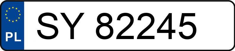 Numer rejestracyjny SY 82245 posiada TOYOTA YARIS - SY82245