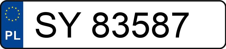 Numer rejestracyjny SY 83587 posiada DAIMLERCHRYSLER C 180 - SY83587