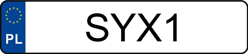 Numer rejestracyjny SYX 1 posiada DODGE Challenger MR`19 RT SHAKER - SYX1