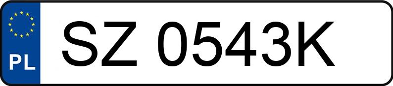 Numer rejestracyjny SZ 0543K posiada TOYOTA Yaris 1.0 MR`17 E6 - SZ0543K