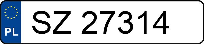 Numer rejestracyjny SZ 27314 posiada OPEL ASTRA - SZ27314