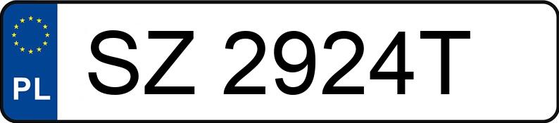 Numer rejestracyjny SZ 2924T posiada OPEL ASTRA - SZ2924T