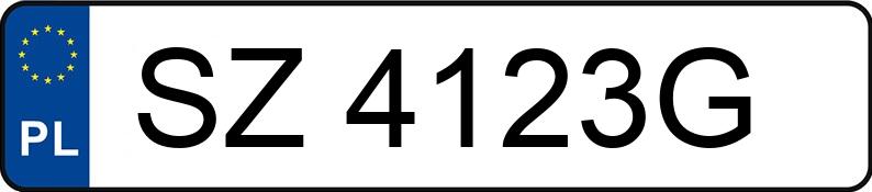 Numer rejestracyjny SZ 4123G posiada FORD MONDEO - SZ4123G