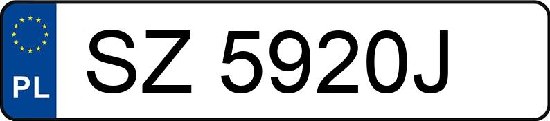 Numer rejestracyjny SZ 5920J posiada CITROEN C5 - SZ5920J