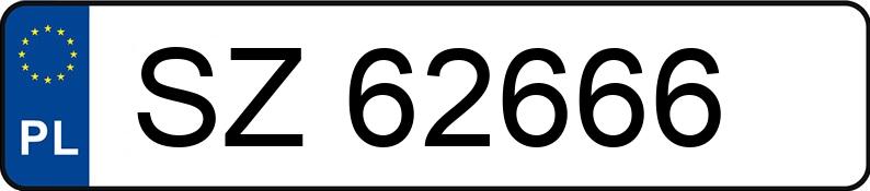 Numer rejestracyjny SZ 62666 posiada FIAT 126 650 MALUCH HAPPYEND - SZ62666