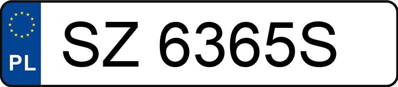 Numer rejestracyjny SZ 6365S posiada OPEL INSIGNIA - SZ6365S