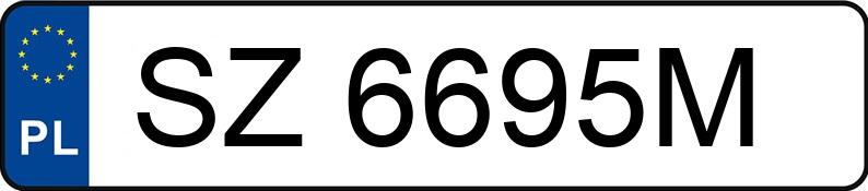 Numer rejestracyjny SZ 6695M posiada SEAT LEON - SZ6695M
