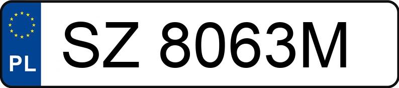 Numer rejestracyjny SZ 8063M posiada BMW 320D - SZ8063M