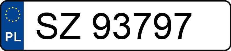 Numer rejestracyjny SZ 93797 posiada AUDI A6 - SZ93797