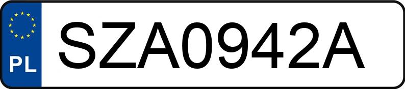 Numer rejestracyjny SZA 0942A posiada VOLKSWAGEN PASSAT - SZA0942A