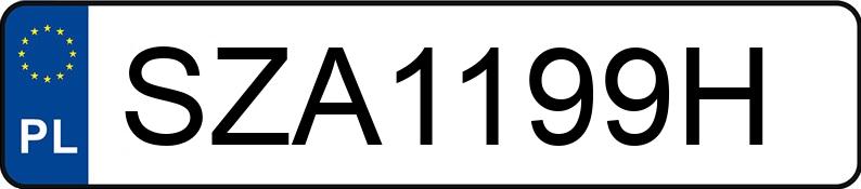 Numer rejestracyjny SZA 1199H posiada AUDI A6 - SZA1199H