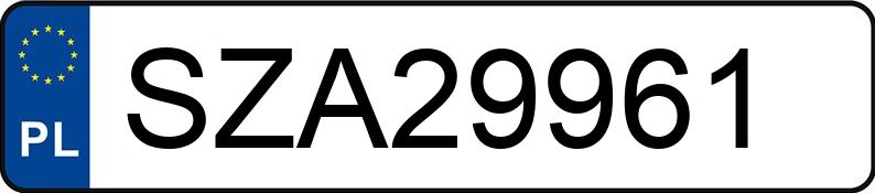 Numer rejestracyjny SZA 29961 posiada VOLKSWAGEN GOLF - SZA29961