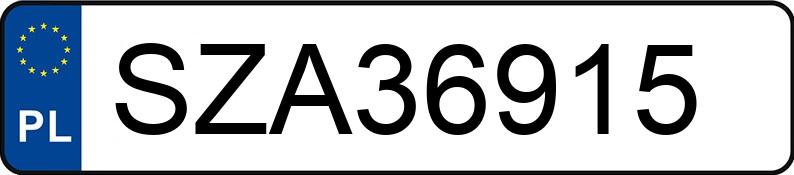 Numer rejestracyjny SZA 36915 posiada OPEL CORSA - SZA36915