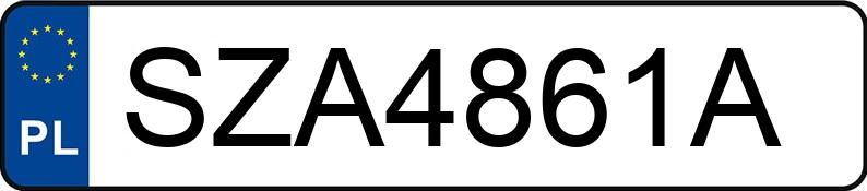 Numer rejestracyjny SZA 4861A posiada FORD FOCUS - SZA4861A