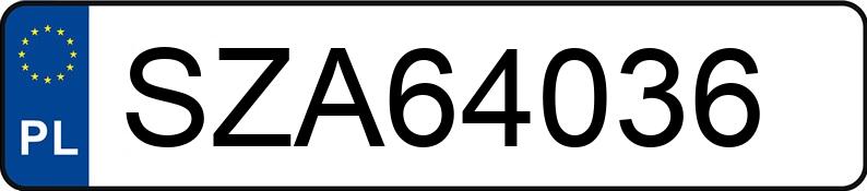 Numer rejestracyjny SZA 64036 posiada RENAULT SCENIC - SZA64036