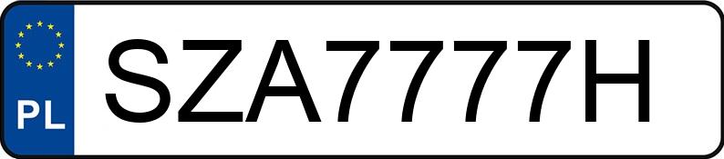 Numer rejestracyjny SZA 7777H posiada TOYOTA TOYOTA YARIS CROSS - SZA7777H