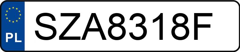 Numer rejestracyjny SZA 8318F posiada SKODA SUPERB - SZA8318F