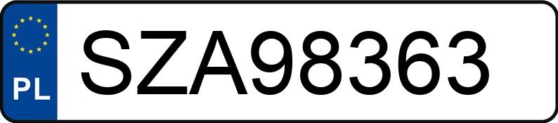 Numer rejestracyjny SZA 98363 posiada MERCEDES-BENZ SPRINTER - SZA98363