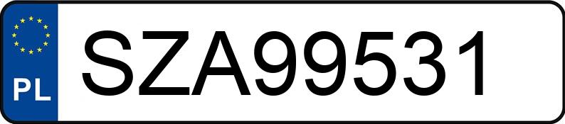 Numer rejestracyjny SZA 99531 posiada OPEL CORSA - SZA99531